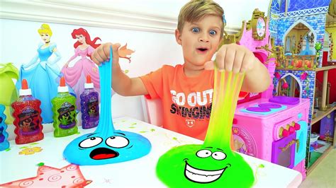 diana and roma slime|diana roma slime play.